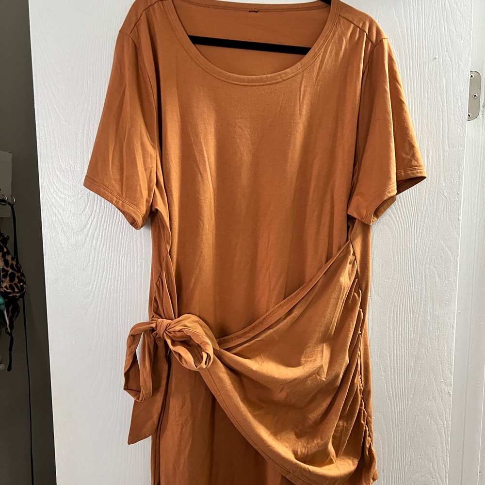 Wrap tie dress